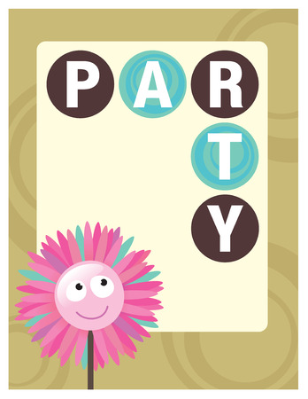 8.5x11 Party Flyer/Poster Template のイラスト素材
