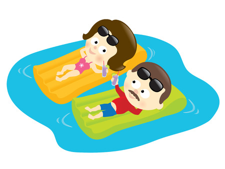 Finally relaxingのイラスト素材