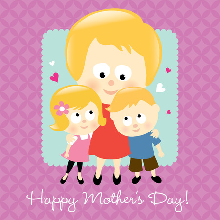 Happy Mother's Day Blondeのイラスト素材