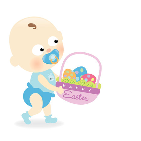 Easter babyのイラスト素材