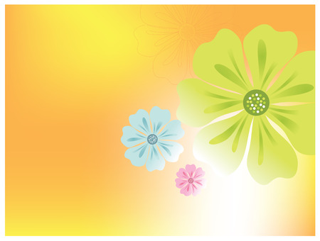 Flower vector backgroundのイラスト素材