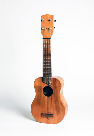 Local Hawaiian Ukulele isolated on white background