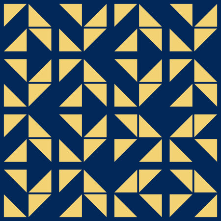 Abstract geometric pattern with lines. Vector seamless pattern. Blue-black and gold texture.