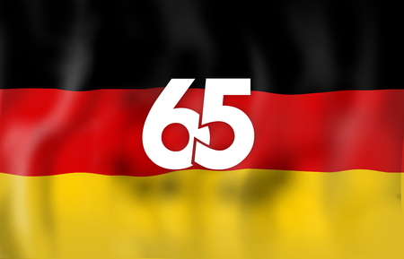 Germany 65 Flag Designの写真素材