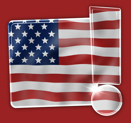 USA Creative Flag Conceptの写真素材