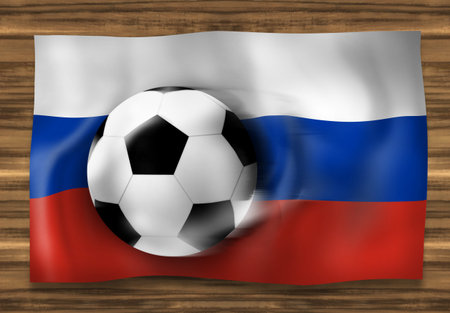 Football Flag Design Backgroundの写真素材