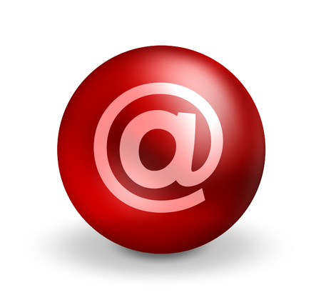 3d round ball contact usの写真素材