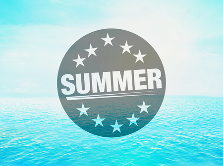 sunny day ocean water backgroundの写真素材