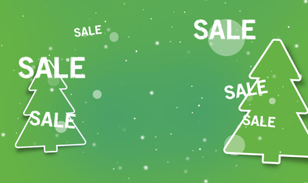 green fir winter saleの写真素材