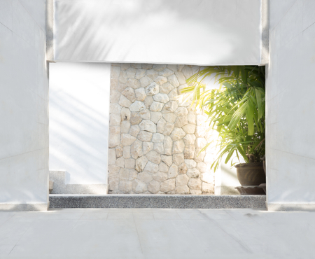 stone walls entranceの写真素材