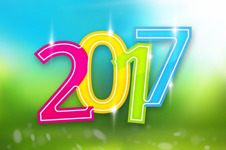 2017 3D bold colorfull font design