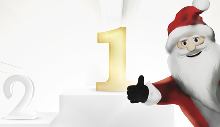 1st place best united kingdom Santa Claus 3d renderの写真素材
