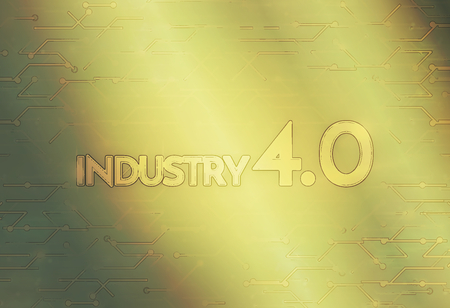 Industry 4.0 Background Digital Themeの写真素材