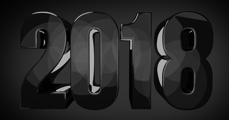 2018 big bold year designの写真素材