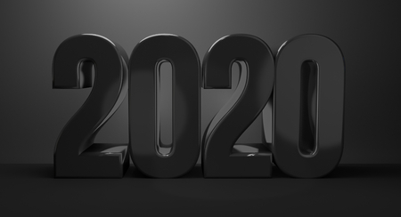 2020 dark design 3d renderの写真素材