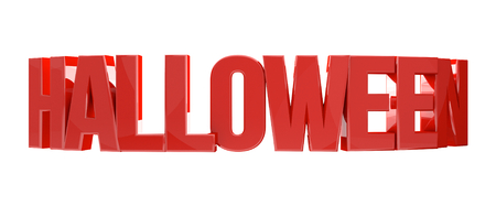 halloween red 3d renderの写真素材