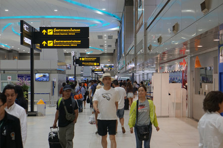 airport departure don muang Thailand August 2 2017のeditorial素材