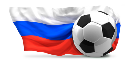 ball soccer football russian Russia 3d renderingの写真素材