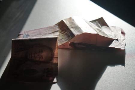 thai money baht dark light 1000 baht and more
