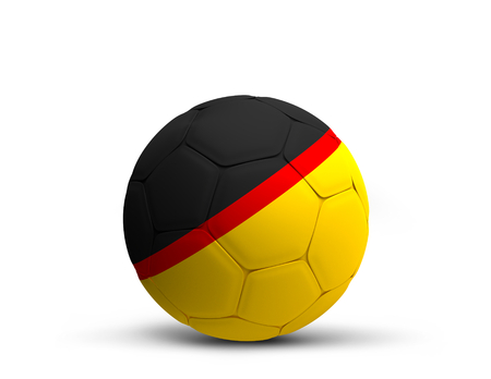 Germany german design soccer football ball 3d renderingの写真素材