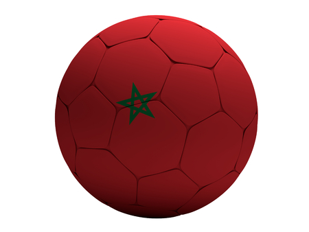 Morocco Arabic soccer football ball 3D Renderingの写真素材