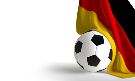 soccer ball flag of Germany 3d renderingの写真素材