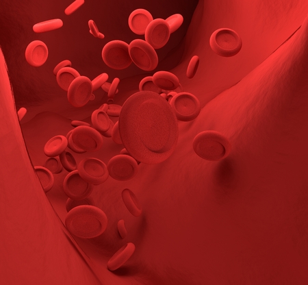 blood cells 3D renderingの写真素材