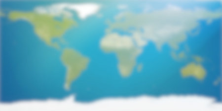 blurred planet Earth, world map 3D-Illustration.の写真素材