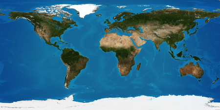 world map 3d-illustration.