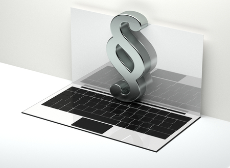 paragraph notebook 3d-illustrationの写真素材