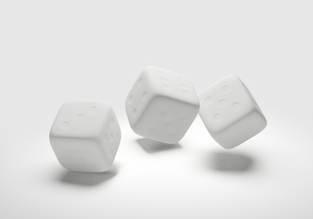 cubes dices 3d-illustrationの写真素材
