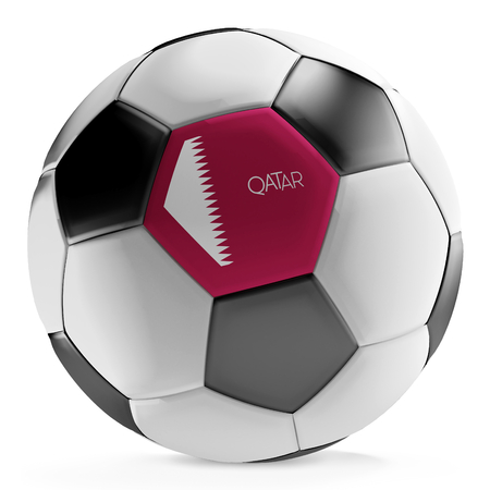 Qatar soccer ball 3d-illustrationの写真素材