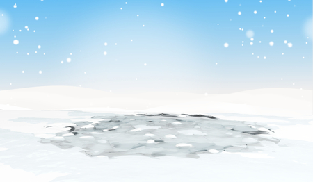 broken or melt ice 3d-illustrationの写真素材