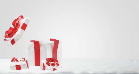 christmas presents 3d-illustrationの写真素材