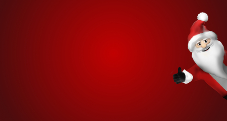 Santa Claus 3d-illustrationの写真素材