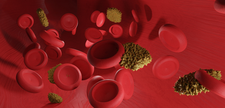 blood and intruders 3d-illustrationの写真素材