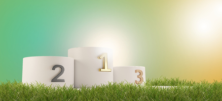 podium cylinder 3d-illustrationの写真素材