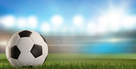 Football stadium background 3d-illustrationの写真素材