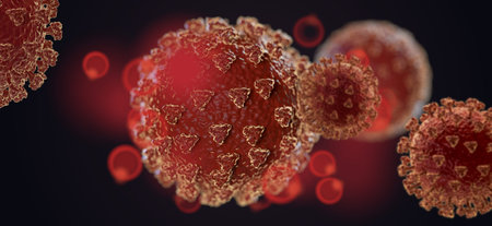 concept of Coronavirus COVID-19 3d-illustration
