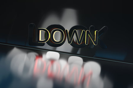 Lockdown background abstract design 3d illustrationの写真素材