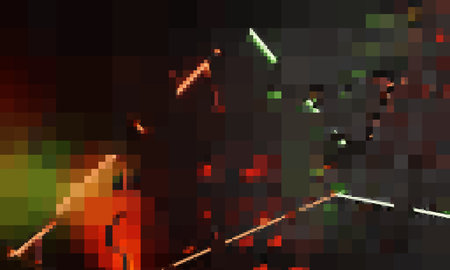 pixel error poor resolution or poor image quality 3d-illustration