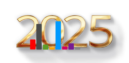 election results and bar chart visualization for year 2025