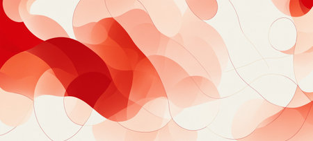 abstract background with overlapping red and dark organic shapes and subtle thin linesの素材
