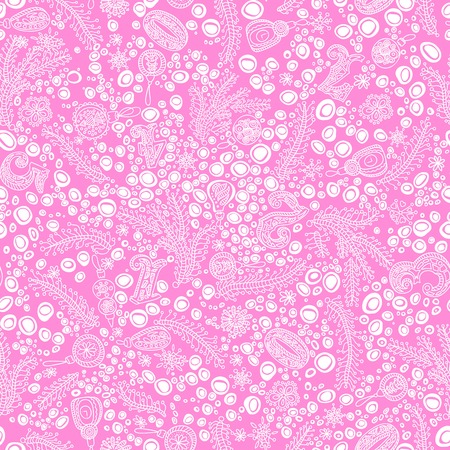 Beautiful and gentle seamless patterns for the New Year and Christmas. Seamless pattern for packaging, postcards, background. Seamless New Year's background. Christmas background, pattern.のイラスト素材