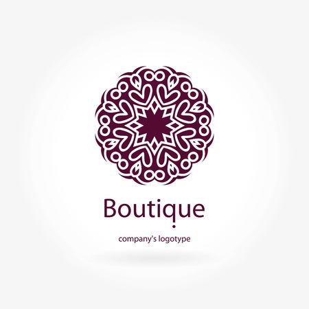 Beautiful circular. for boutique, interior. Company, mark, emblem, element. Simple geometric. Mandala. Icons, business, invitations. Vintage. Islam, Arabic, Indian, ottoman.のイラスト素材