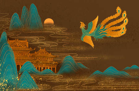 Chinese style elementsの写真素材