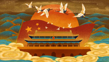 Chinese style elementsの写真素材
