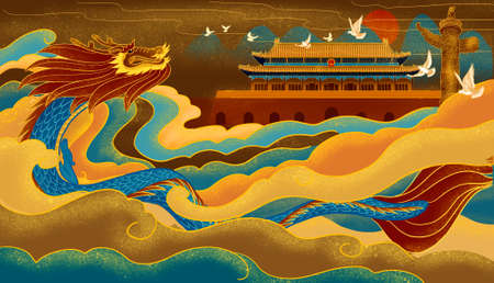 Chinese style elementsの写真素材