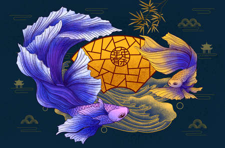 Chinese style elementsの写真素材