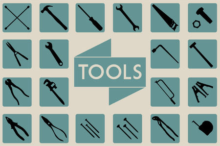A series of Toolsのイラスト素材
